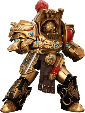 JOYTOY Warhammer 40K Legio Custodes 1/18 Action Figures Legio Custodes Aquilon Terminator Squad Aquilon with Lastrum Storm Bolter Model Collection
