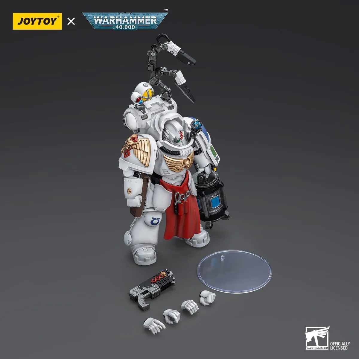 JOYTOY Warhammer 40K Ultramarines 1/18 Action Figures Ultramarines Apothecary Biologis Model Collection