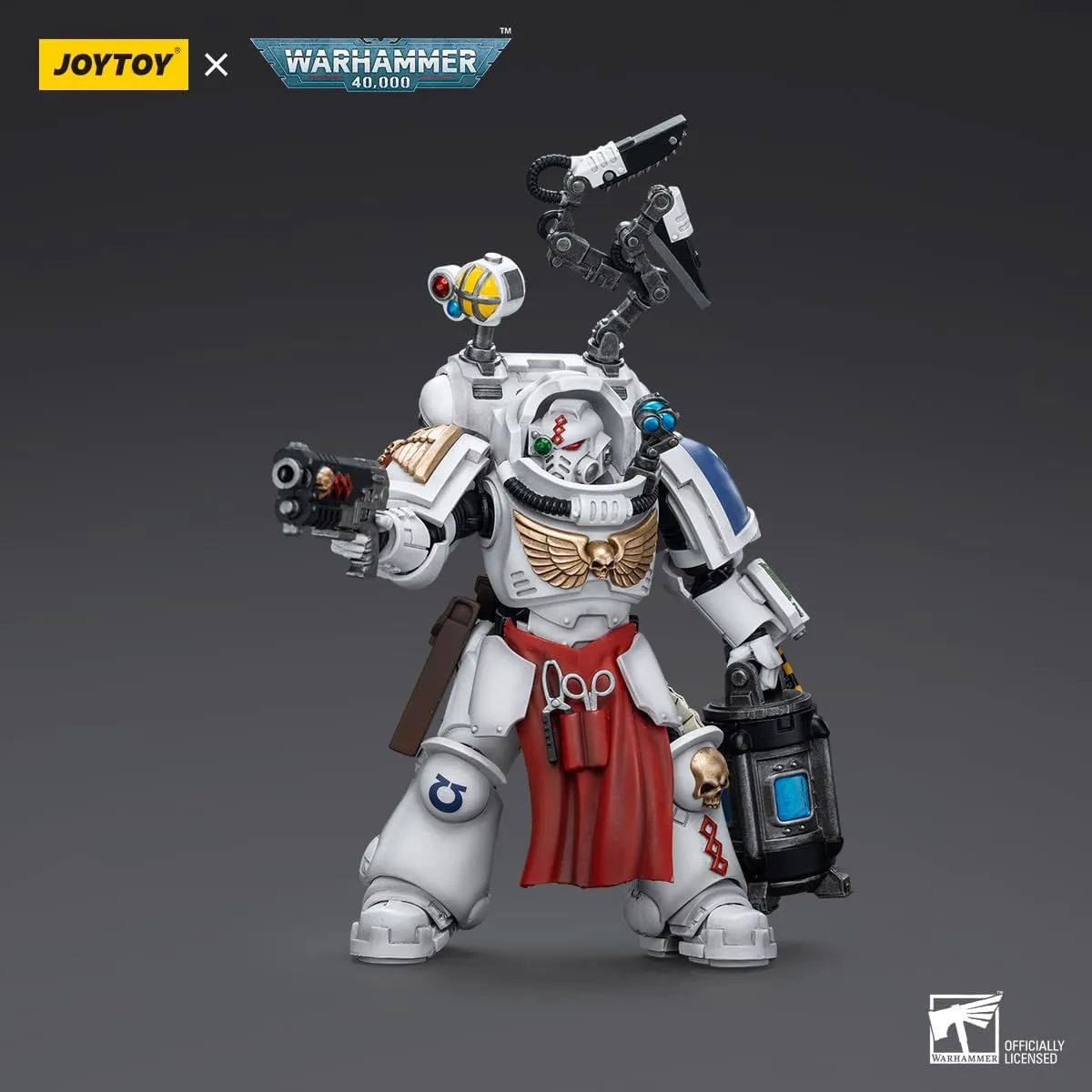 JOYTOY Warhammer 40K Ultramarines 1/18 Action Figures Ultramarines Apothecary Biologis Model Collection