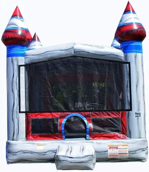 JumpOrange Titanium Commercial Grade Bounce House 13x13 for Kids and Adults (with Blower), Basketball Hoop, Outdoor Indoor, Bouncer Jumper, Birthday Party, Rental Grade, Big Inflatable