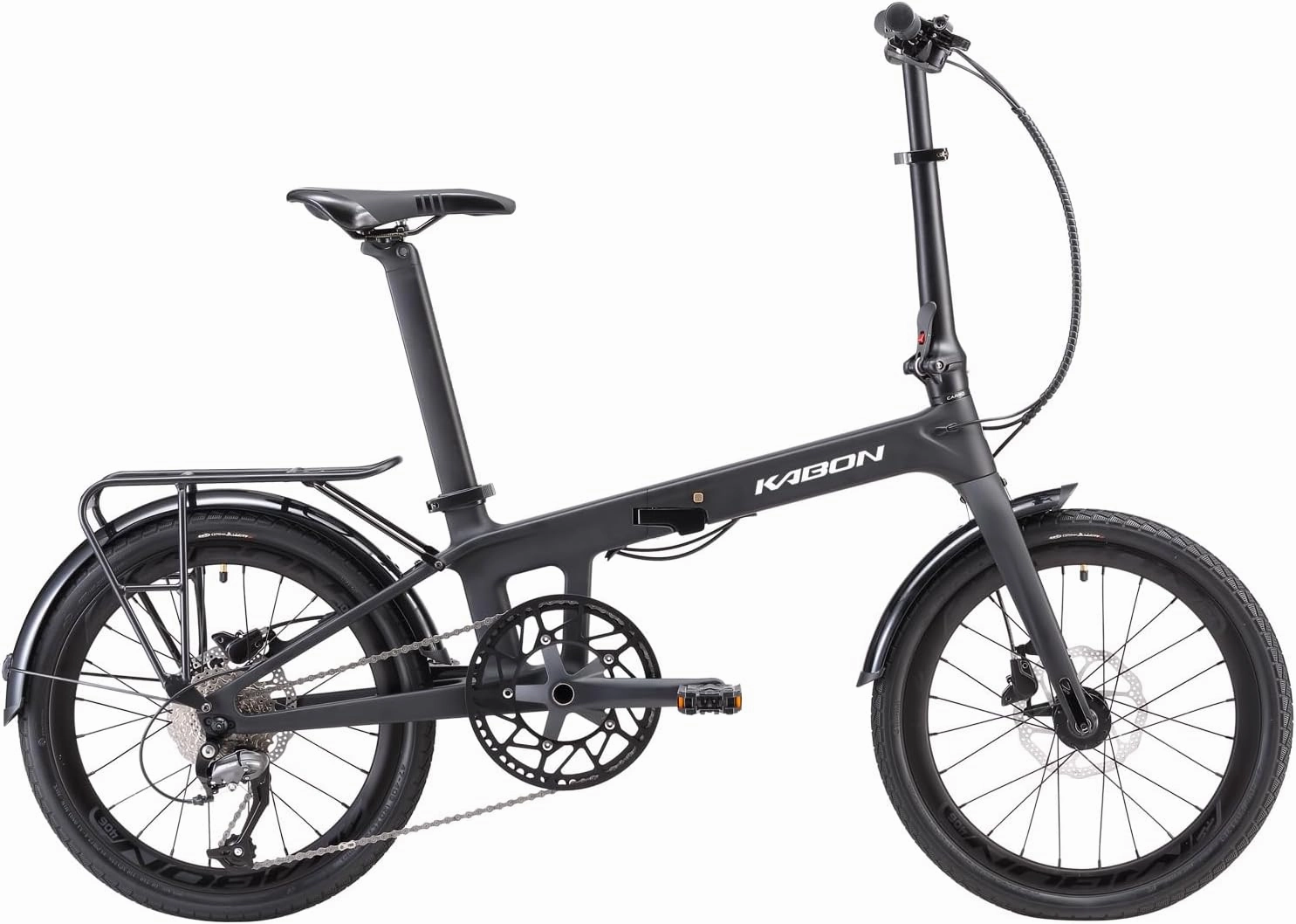 KABON Folding Bike for Adults, Carbon Fiber Mini Compact Folding Bike for Women Commuters City Foldable Bicycle 20inch Wheel
