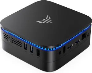 KAMRUI AK1PLUS N95 Mini PC, Intel Processor N95 (up to 3.4GHz), 8GB DDR4 RAM 256GB M.2 SSD, Desktop Computer 11 PRO Support 2.5" SSD, Dual 4K, WiFi, Ethernet for Business, Office, Home