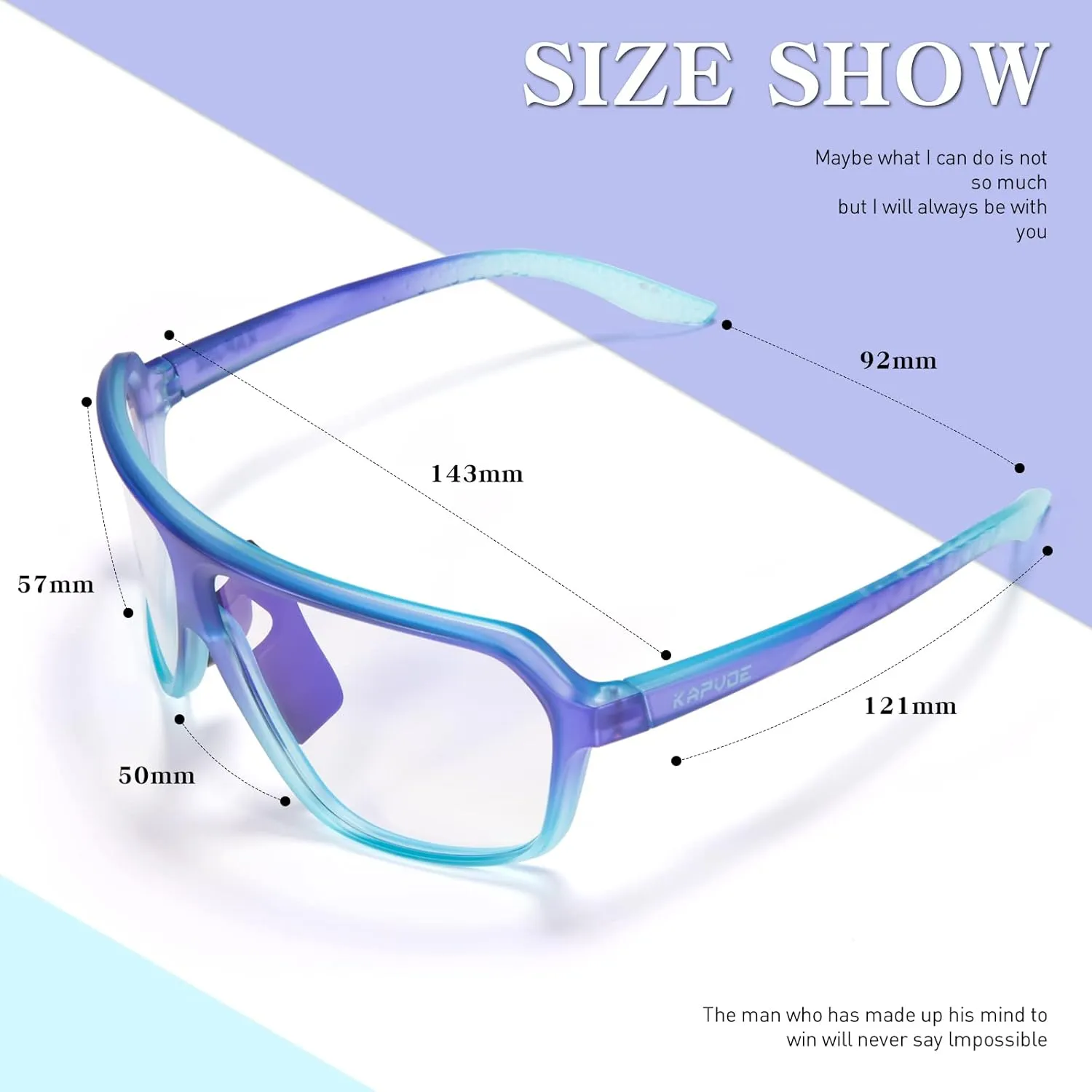 KAPVOE Photochromic Cycling Glasses for Men Women Sports Sunglasses MTB Biking Sunglasses UV Protection K64
