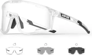 KAPVOE Photochromic Cycling Glasses Men Mountain Bike Sunglasses Women Clear MTB Sports Goggles Bicycle Triathlon K180