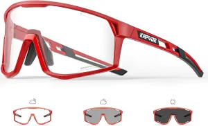KAPVOE Photochromic Cycling Glasses Men Mountain Bike Sunglasses Women Clear MTB Sports Goggles Bicycle Triathlon K180