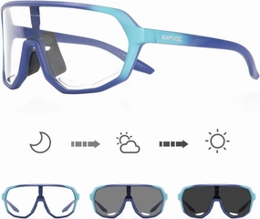 KAPVOE Photochromic Cycling Glasses for Men Women Mountain Bike Sunglasses Sports Goggles UV Protection K63