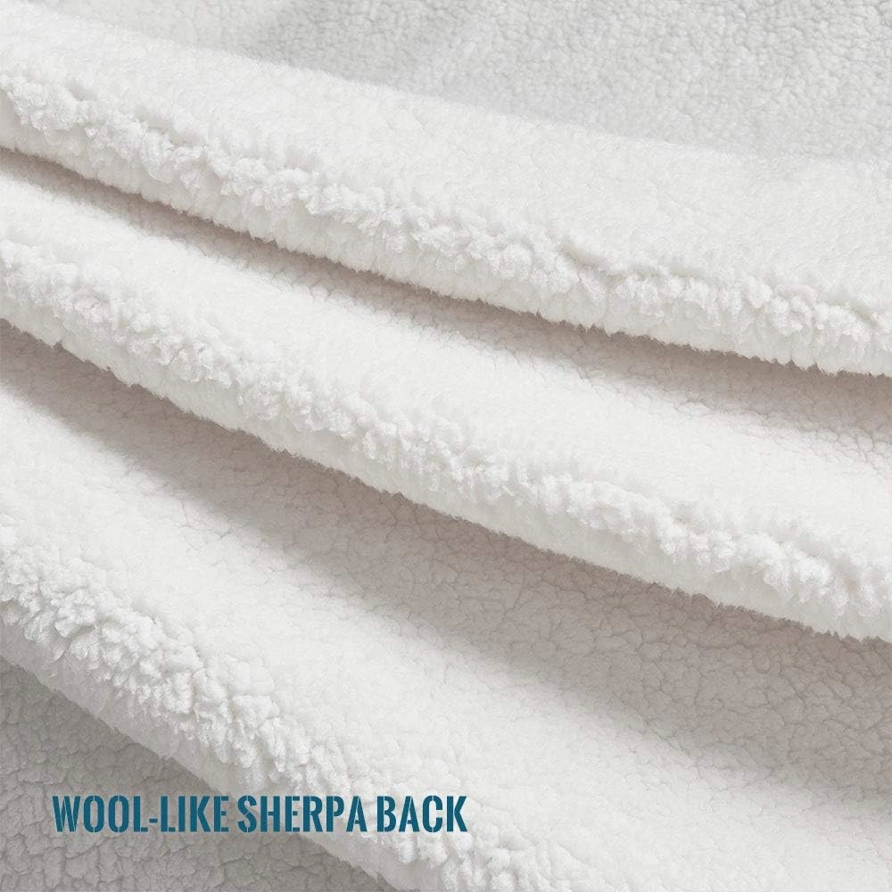 KAWAHOME Sherpa Fleece Throw Blanket for Bed - Extra Warm and Heavy Thick Throw Blankets for Winter, Super Soft 500GSM Plush Blanket, 50"X 60" Pink