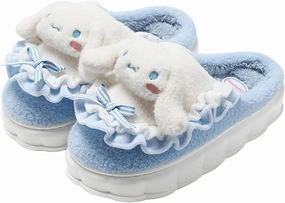 Kawaii Cotton Slippers - Cute Plush Women's Home Shoes