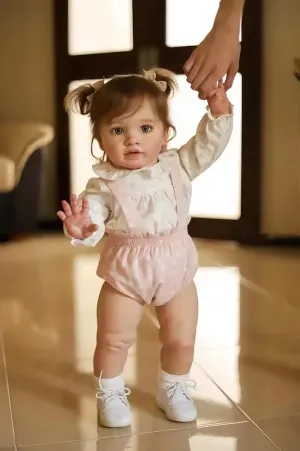 KAWAYII 26 Inch Reborn Toddler Baby Doll Princess Girl Realistic Newborn Doll Silicone Soft Vinyl Real Looking Reborn Baby Doll Toy Lifelike Set for Kids Age 3 …