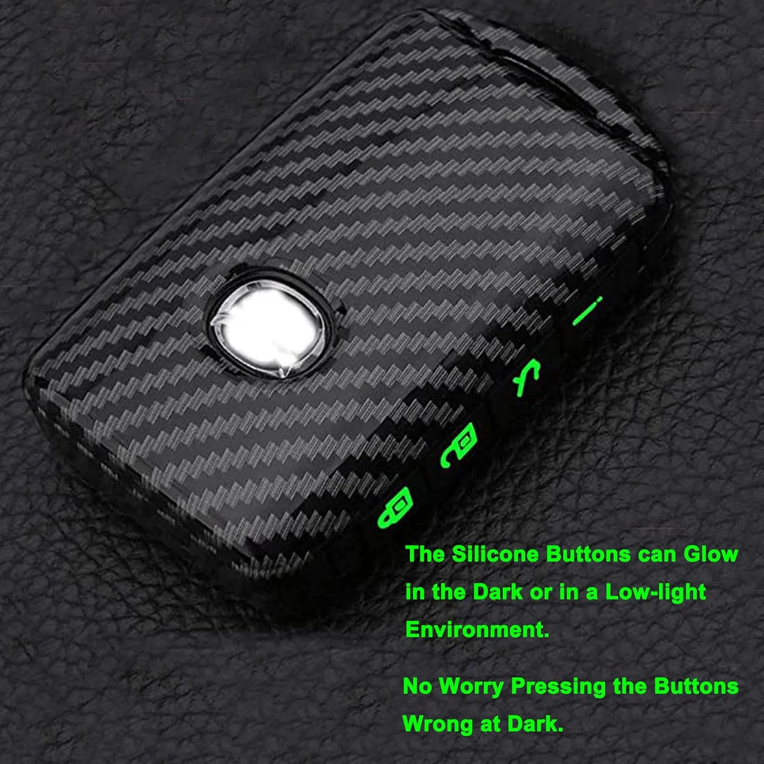 Key Fob Cover Case fit for Mazda 3 Hatchback, Mazda CX4 CX5 CX8 CX9 CX-30 6 WAZSKE11D01 ABS Carbon Fiber Pattern