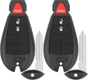 Key Fob Replacement for 2013-2021 Ram 1500 2500 3500 4500 5500/19-21 Ram 1500 Classic Car Keyless Entry Remote Control,GQ4-53T,3 Buttons,2Pcs