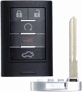 Key Fob Replacement Fits for Cadillac CTS 2008 2009 2010 2011 2012 2013 2014 2015 STS 2008-2011 Push Start Button Smart Proximity Keyless Entry Remote Start Control M3N5WY7777A 25943677