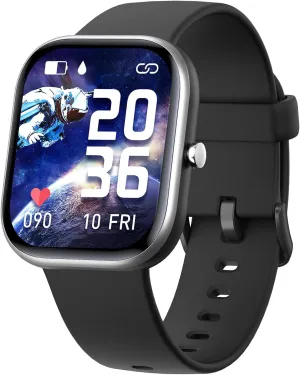 Kids Smart Watch for Girls,IP68 Waterproof Kids Fitness Tracker Watch with 1.5 Inch DIY Face,Heart Rate Sleep Monitor,19 Sport Modes,Calories Counter,Alarm Clock,Great Gifts for Children 6  (Black)