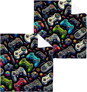 Kigai Various Gamepads 6 Pack Washcloths Cotton Soft Absorbent Skin Friendly Wash Cloths Fingertip Towels Machine Washable 12x12 in