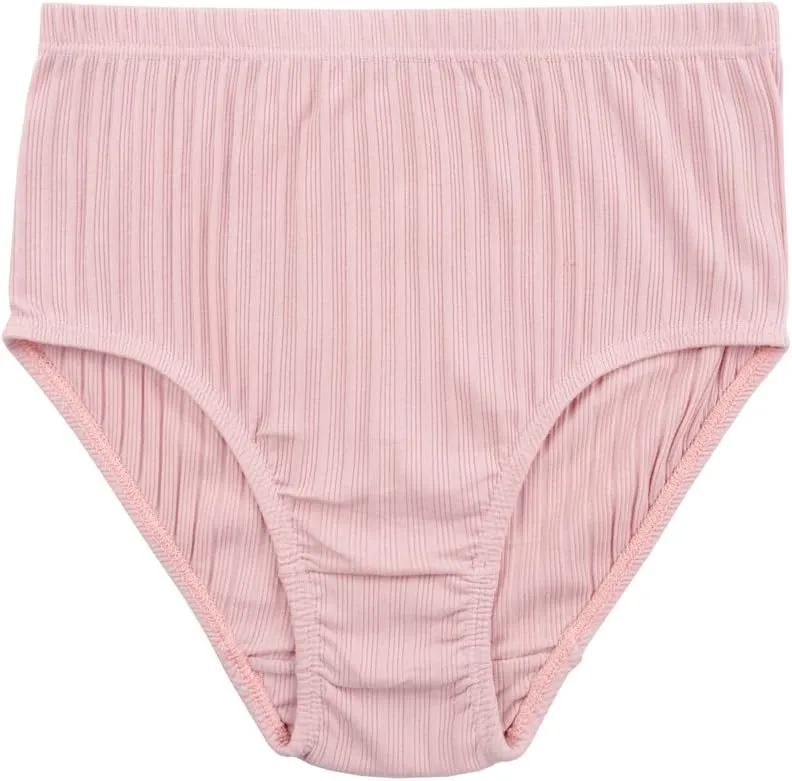 KNITLORD Women's Plus Size Underwear Cotton 6 Pack High Waisted Briefs Panties