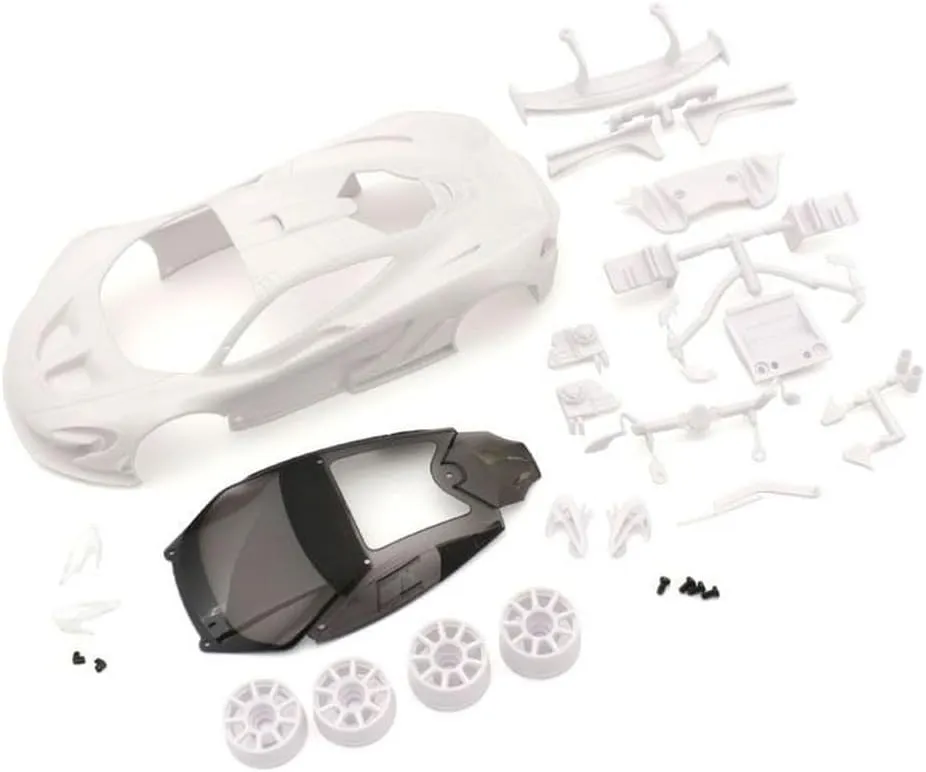 Kyosho (MZN190 McLaren P1 GTR White Body Set (w/Wheel)