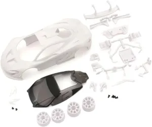 Kyosho (MZN190 McLaren P1 GTR White Body Set (w/Wheel)