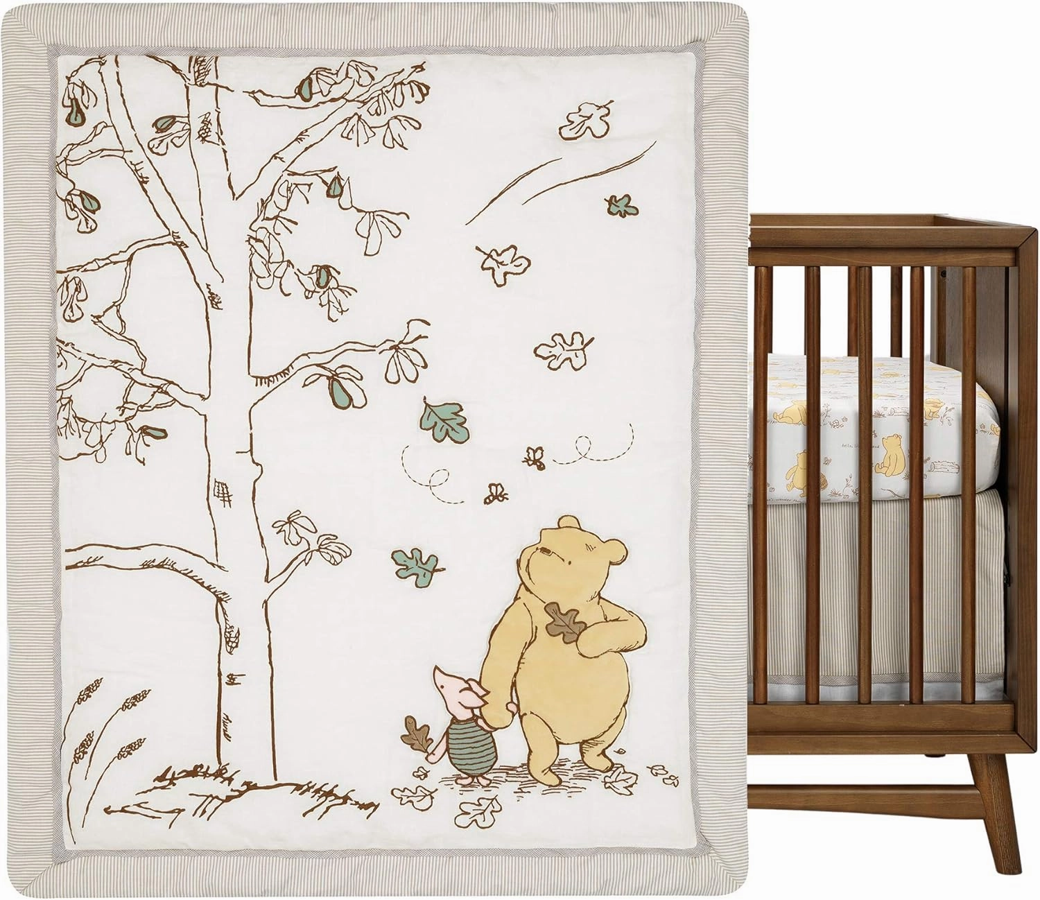 Lambs & Ivy Disney Baby Storytime Pooh 3-Piece Nursery Crib Bedding Set
