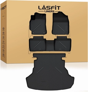LASFIT Floor Mats for Toyota Camry 2017 2016 2015 2014 2013 2012 LE/SE/XLE/XSE, Custom Fit TPE All Weather Floor Liners for Camry 2012-2017 1st & 2nd Row Car Mats, Black
