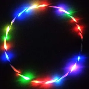 LED Hoops for Kids Adults - CRTEPST Light Up Glow Sport Rings Dance Toy for Sports Playing Exercise (36 inch)