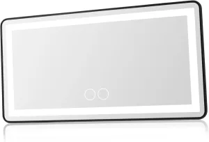 Led Visor Mirror for Visor Vanity Mirror Light up Rechargeable Touch Control Makeup Mirror for Car Interior Accessory