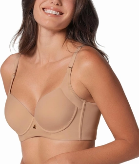 Leonisa Back Smoothing Bras for Women, Full Coverage Underwire Bra, Adjustable Hook & Eye Closure