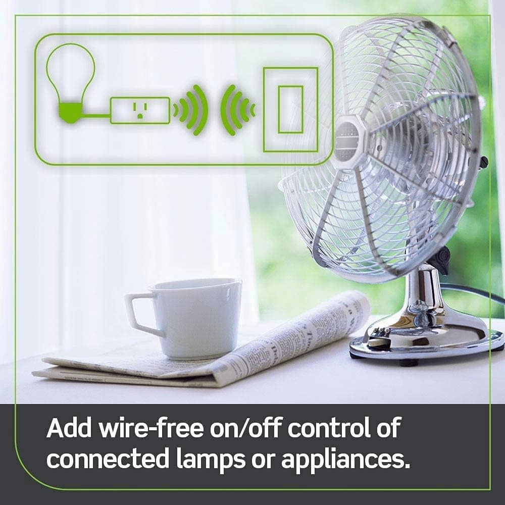 Leviton Decora Smart Switch Anywhere Companion, Add Wire-Free 3-Way/4-Way/5-Way On/Off Control to Decora Smart Wi-Fi 2nd Gen Switches, DAWSC-1RW, White