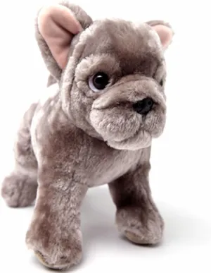 Lifelike French Bulldog Stuffed Animal Dog, 10 Inches Eco-Friendly Plush Soft Toy Dog for Kids/Boys/Girls/Women (French Bulldog)