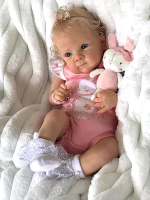 Lifelike Reborn-Baby Dolls 18 Inch Realistic Baby Dolls Real Life Newborn Baby Dolls That Look Real Realistic Toddler Doll Soft Cotton Body Gifts/Toys for Collection & Kids Age 3 