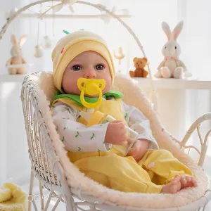 Lifelike Reborn Baby Dolls - 18 Inch Realistic Baby Girl Doll with Vinyl Full Body Newborn Baby Doll for Kids Age 3 