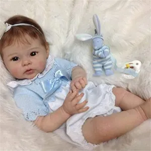 Lifelike Reborn Baby Dolls Girl - 20 Inch Realistic Newborn Vinyl Baby, Reborn Doll Soft Body, Real Babies That Look Real, Silicone Vinyl Reborn Baby, Newborn Baby Dolls with Gift Box for Kids