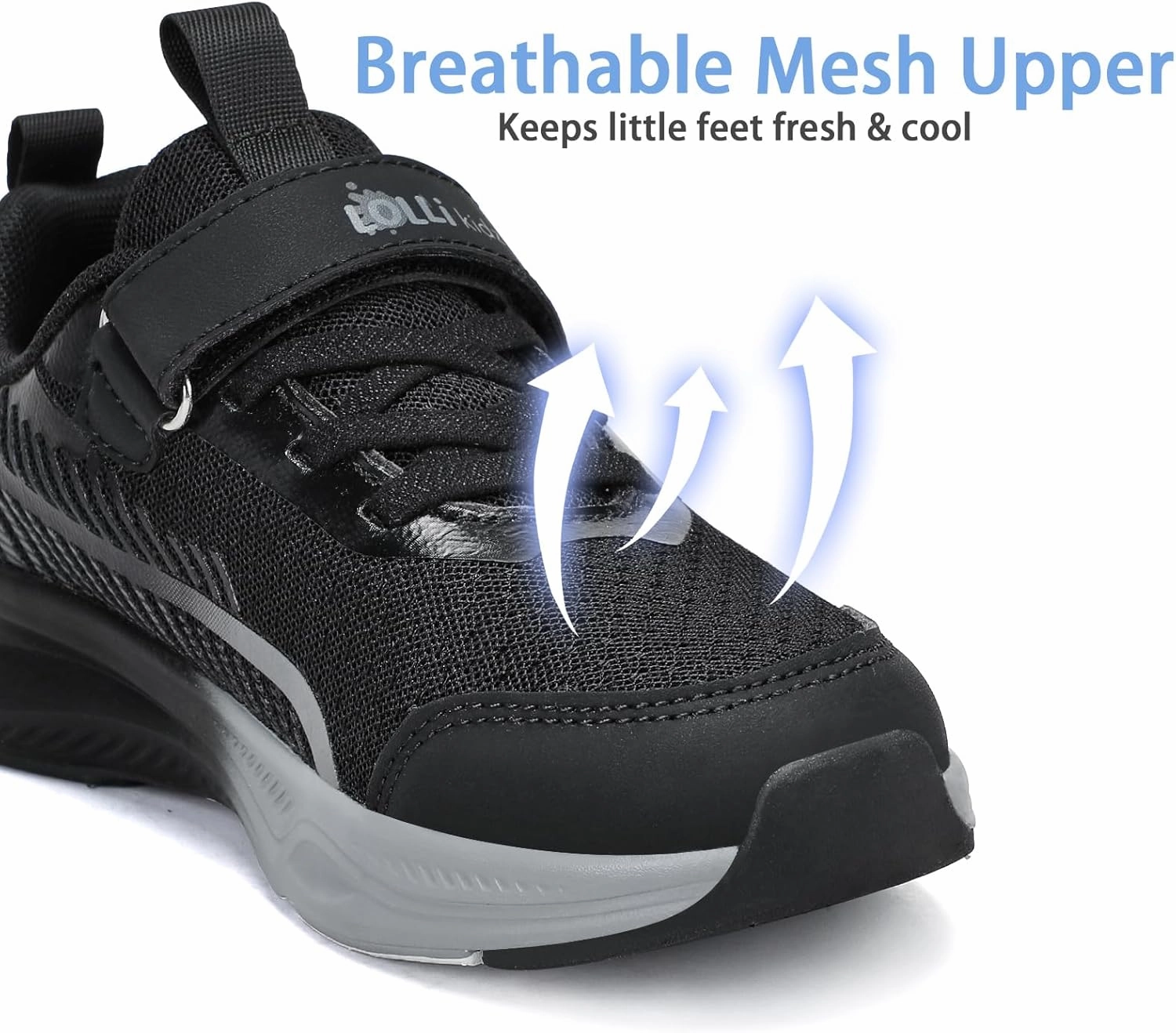 LOLLi kidz Boys Girls Shoes Kids Sneakers Athletic Tennis Shoes Lightweight Breathable Running Shoes