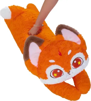 Long Fox Plush Toy Body Pillow, Fox Stuffed Animal Pillow Insert Soft Fox Decoration for Sofa Bed Birthday Gifts for Girlfriend and Kids 36 in Orange Fox