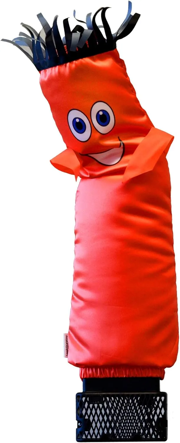 LookOurWay Air Dancers Mini Inflatable Tube Man Set - 29" Wacky Waving Inflatable Tube Guy with Blower for Desktop Advertising - Orange