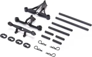 Losi Body Mount Set & Posts Mini Drag LOS211033 Elec Car/Truck Replacement Parts