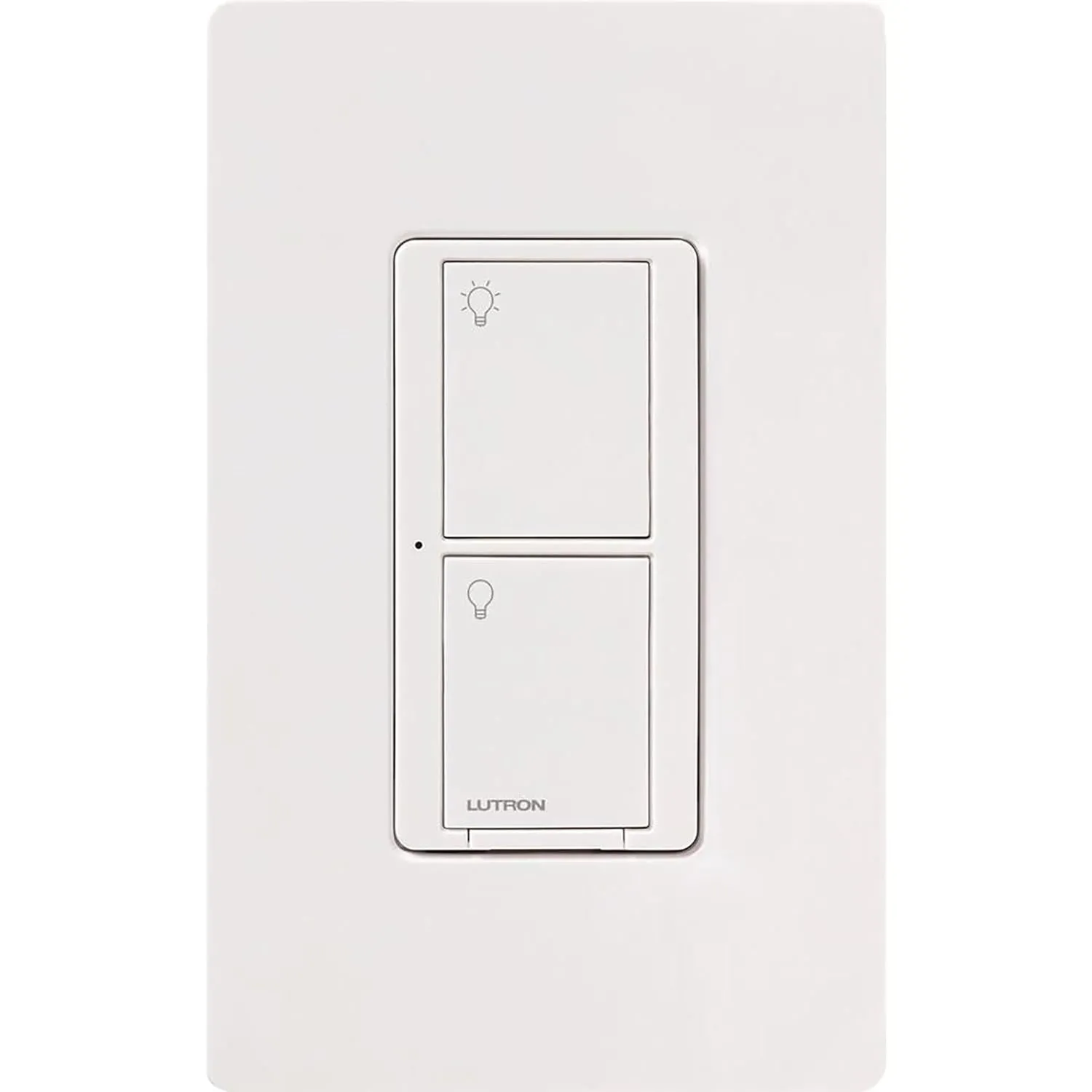 Lutron Caseta Original Smart Switch (Lutron Smart Hub Required), for LED Lights and Fans, 6 Amp, Single-Pole/3-Way, Neutral Required, PD-6ANS-WH, White