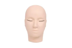 Magnetic Lash Line Doll Head by SoCal Beauty - Professional Lash Practice Mannequin with Adjustable Magnetic Lash Line for Designer Lash Creation