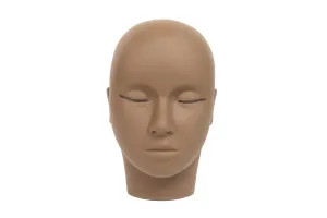 Magnetic Lash Line Doll Head by SoCal Beauty - Professional Lash Practice Mannequin with Adjustable Magnetic Lash Line for Designer Lash Creation