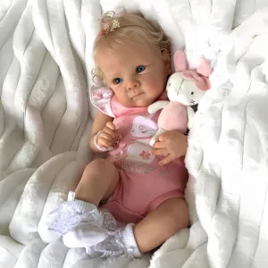 MAIHAO 18-Inch Reborn Baby Dolls Girl Lifelike Baby Dolls Realistic Reborn Doll Girl Soft Body Open Eyes Newborn Real Life Baby Gifts/Toys for Collection & Kids Age 3 