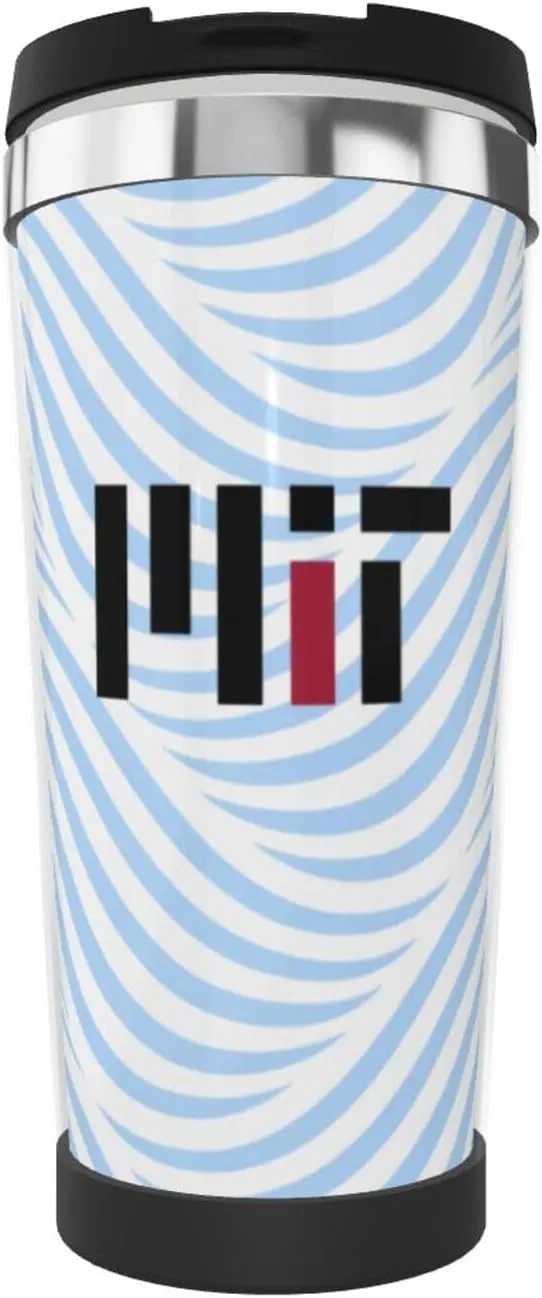 Massachusetts Institute Of Technology Logo Coffee Mug,Stainless Steel Double Vacuum Insulated Tumbler,Coffee Travel Mug Spill Proof With Lid.