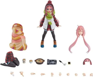 Max Factory Laid-Back Camp: Nadeshiko Kagamihara Deluxe Figma Action Figure, Multicolor