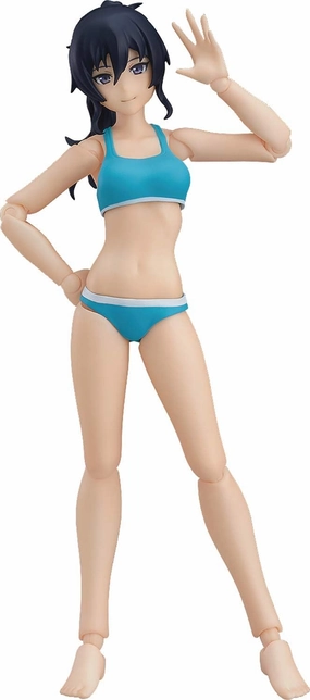 Max Factory Female Swimsuit Body (Makoto) Figma Action Figure, Multicolor