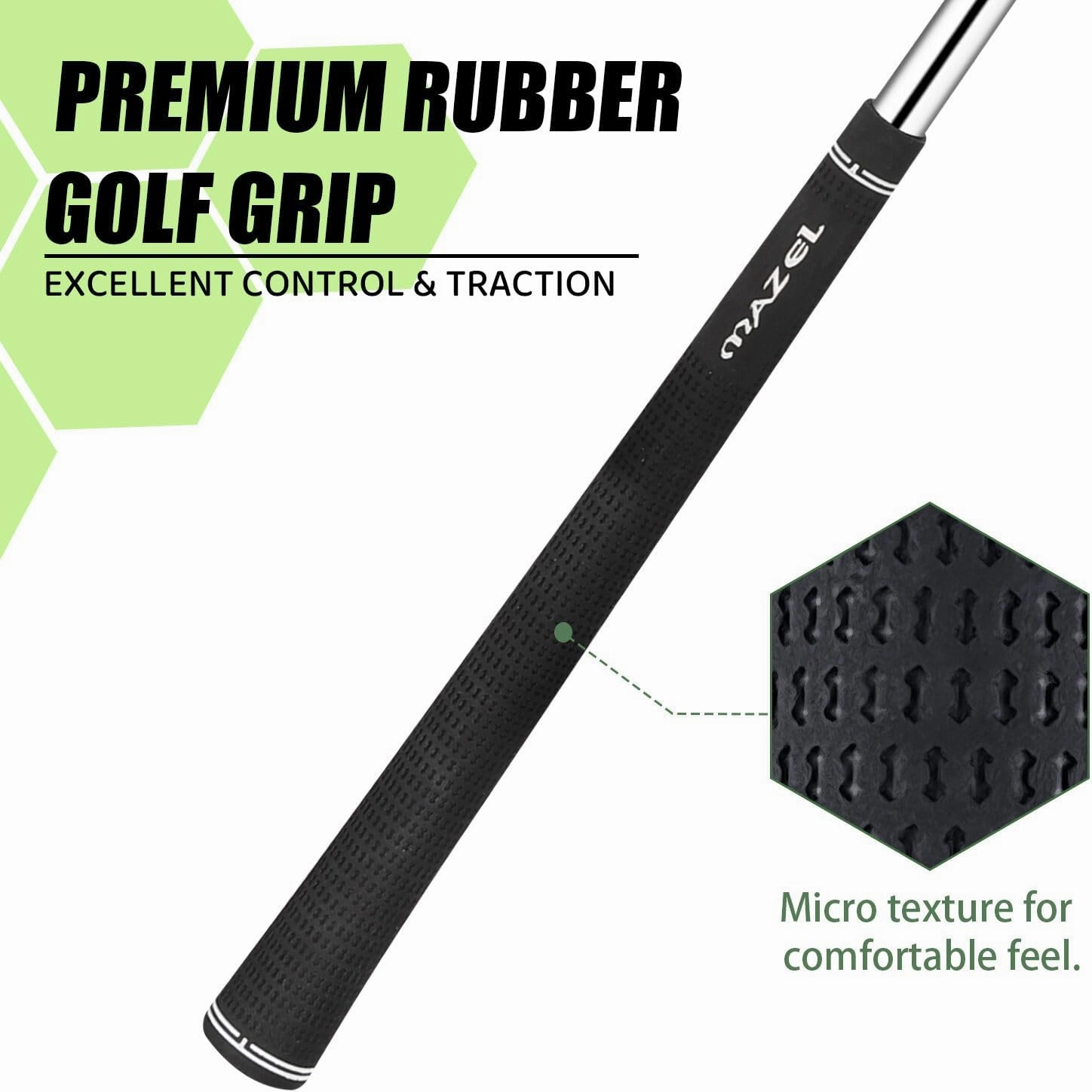MAZEL Mini Driver/Iron Golf Clubs Swing Trainer Aid to Improve Your Hitting Accuracy & Speed