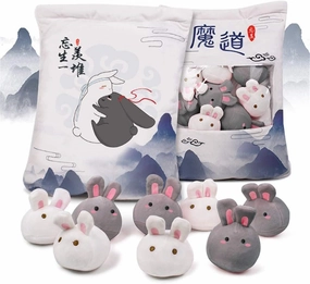 MDZS Grandmaster Demonic Cultivation Plush Doll Pillow Figure Toy Mo Dao Zu Shi Wuxian Wangji Merch Bunny Plushie Cushion