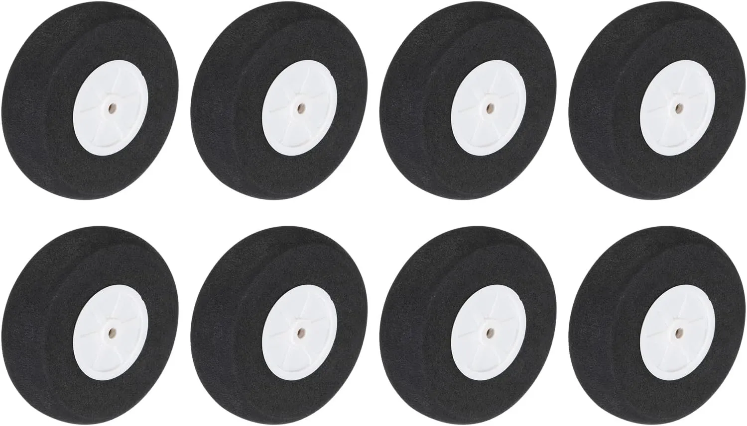 MECCANIXITY RC Airplane Wheels 70mm/2.76" Dia RC Airplane Aircraft Sponge Wheels RC Aircraft Foam Wheel Replacement for DIY RC Model Plane Aircraft RC Helicopter Pack of 8