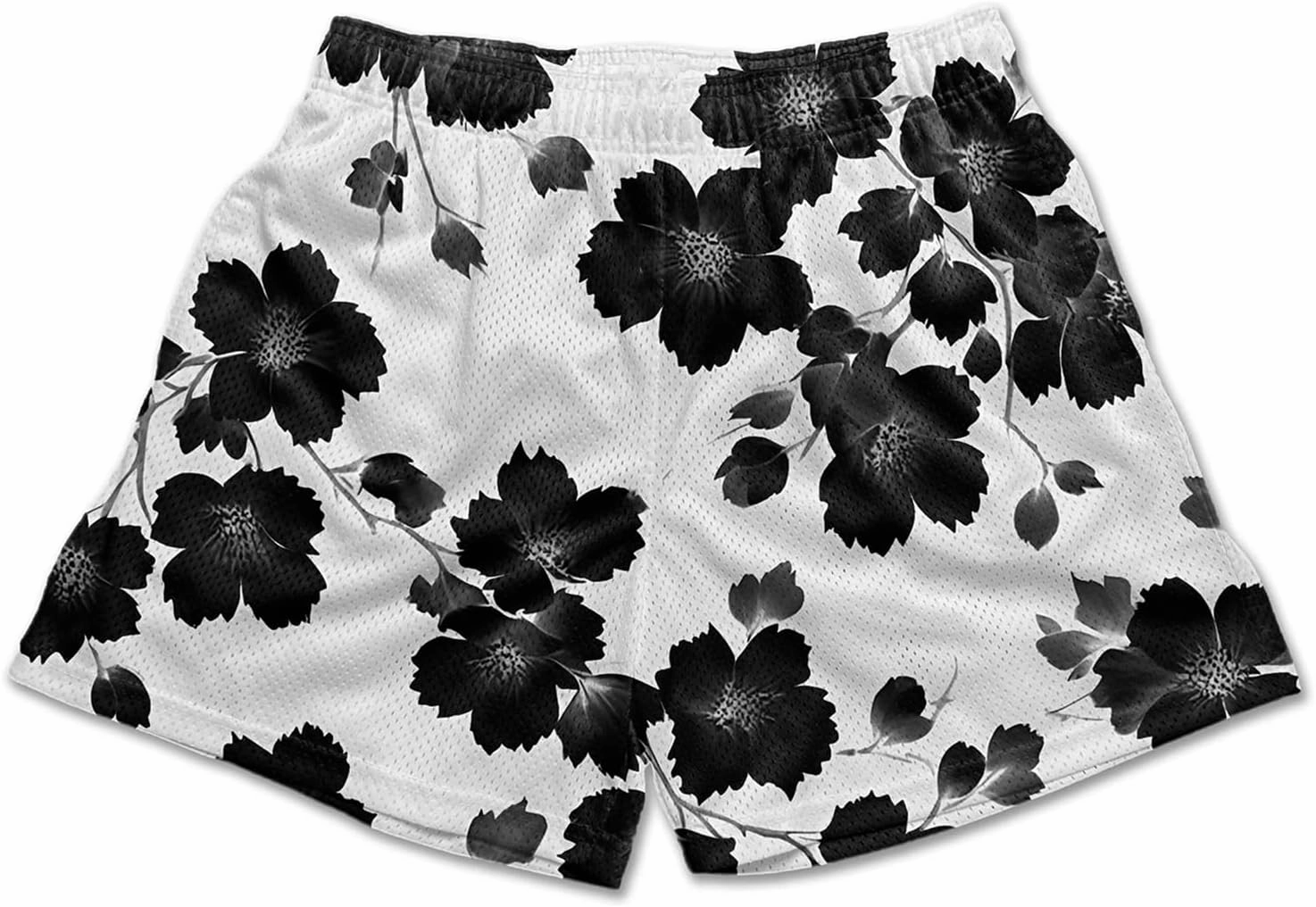 MECH-ENG Mens Retro Graphic Shorts Athletic Running Basketball Shorts Casual Streetwear Shorts with Pockets Drawstring