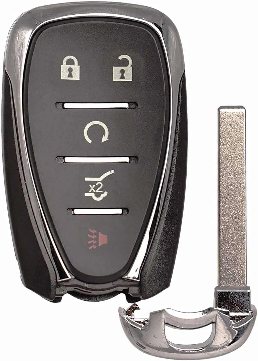 MechanMagic Key Fob Replacement Compatible with Chevrolet Equinox 2018-2021, Plastic Material, SUV, 5 Button, 315MHz, Part Numbers 13584498 13529650, FCC ID HYQ4AA