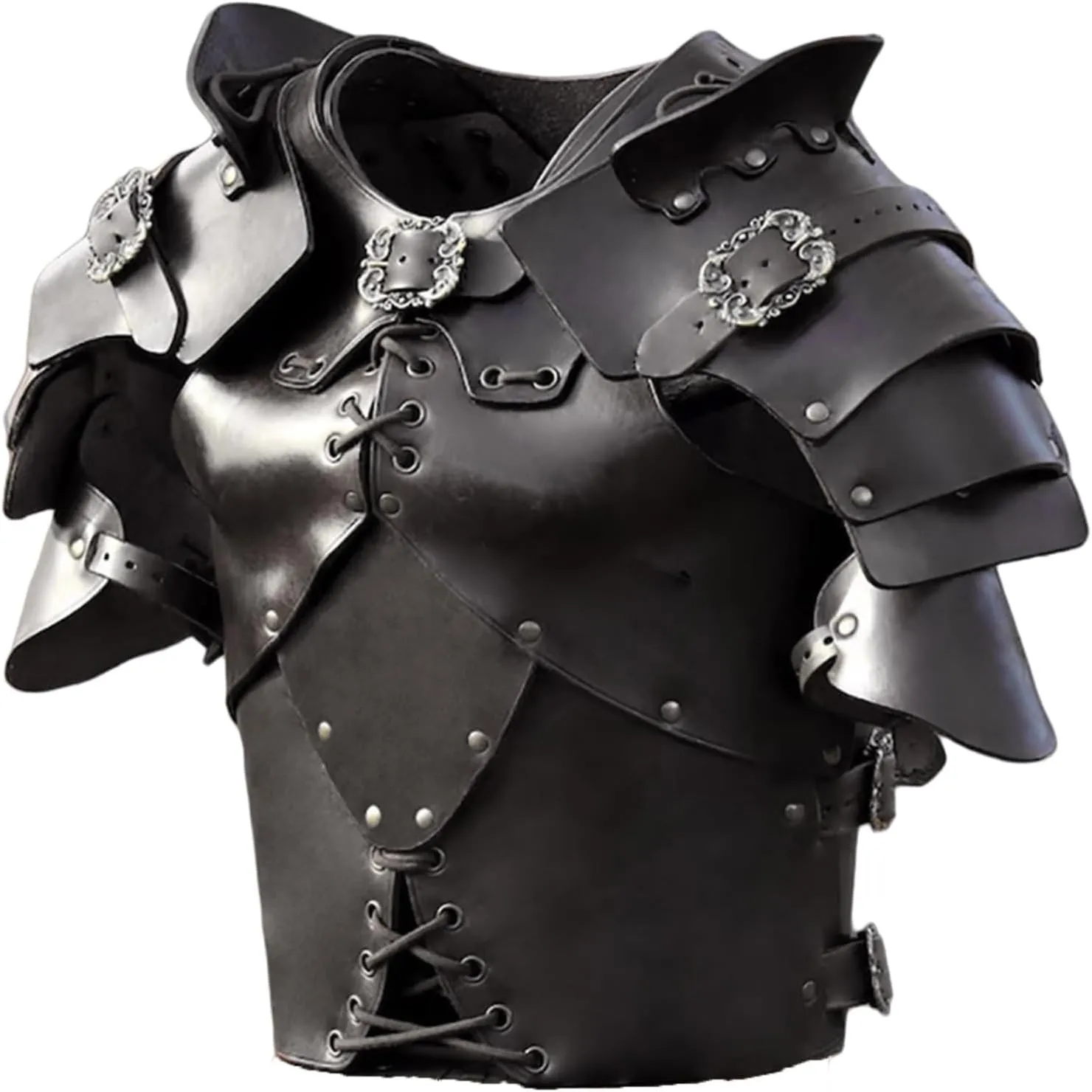 Medieval Samurai Armor - Adjustable Size Chest Plate,Viking Cosplay Renaissance Armor,Roman Soldier Costume for Adults