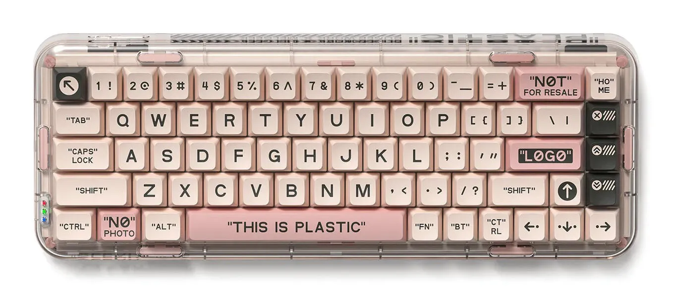 MelGeek Mojo68 RGB LED 65% Double Shot PBT Mechanical Keyboard