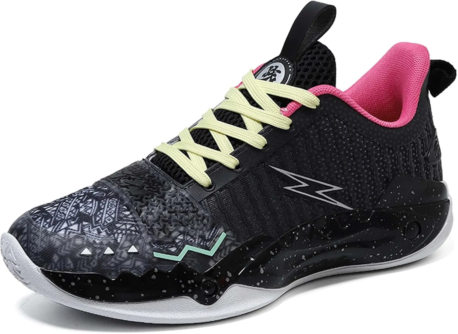 Men Basketball Shoes Luminous Arch Support Mens Sneakers Anti Slip Breathable Comfortable High Top Sports Running Walking Tennis Shoes